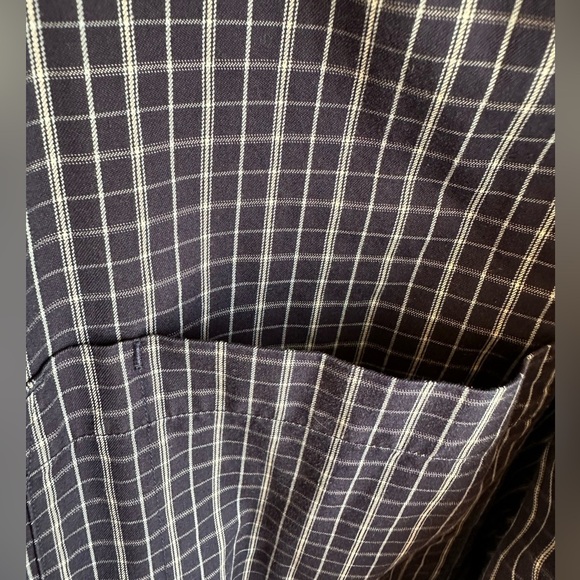 Duluth Trading Mens Cotton Shirt 2XL Nightfall Blue Button Up Long Sleeve Pocket - Picture 6 of 7